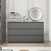 RISOKEYS 6 Drawer Dresser, Modern Chest of Drawers with Wide Storage, for Storage and Organization for Closet, Bedroom, Living Room,Corridor - 4 of 4