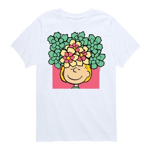 Boys' - Peanuts - Sally Flowers Short Sleeve Graphic T-Shirt - 1 of 4