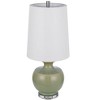 Cal Lighting 100W Kawela ceramic table lamp with crystal base Sold in pairs - 3 of 4