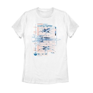 Women's Star Wars: The Rise of Skywalker X-Wing Details T-Shirt - 1 of 4