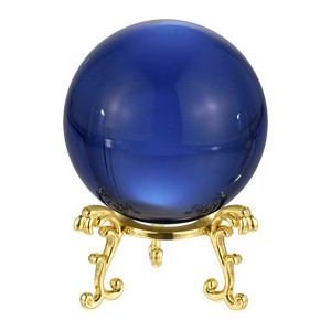 Unique Bargains Home Office Decorative Crystal Ball with Gift Box and Metal Stand - 1 of 4