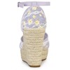 Allegra K Women's Ankle Strap Espadrille Wedge Heel Sandals - 3 of 4