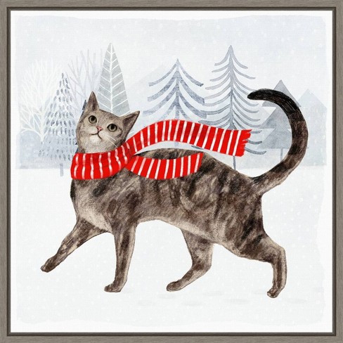 A Christmas Cat Art: Canvas Prints, Frames & Posters