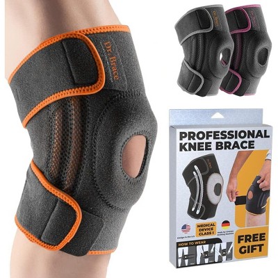 DR. BRACE ELITE Knee Brace with Side Stabilizers & Patella Gel Pads for Maximum Knee Pain Support and fast recovery for men and women