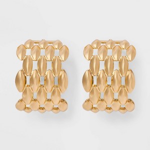 Watchband Chainlink Hoop Earrings - A New Day™ Gold - 1 of 3