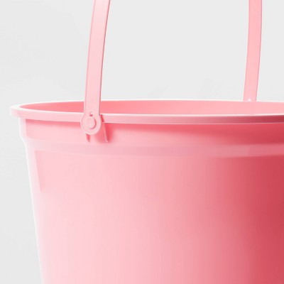 Plastic Pink Easter Bucket with Stickers - Spritz&#8482;