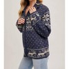 Women's Janet Nordic Print Sweater Cardigan - BluIvy - 2 of 4