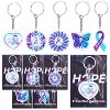 50 Set Memorial Keychain USA Flag Key Ring Acrylic Key Chain Holidays & Events Party Favors - 2 of 4