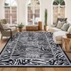 Leopard Rugs for Bedroom Washable Living Room Area Rug, Soft Animal Print Large Rugs Low Pile Non-Slip Indoor Floor Carpet for Nursery - 2 of 4