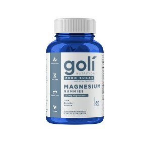 Goli Nutrition Magnesium Sugar Free Dietary Supplement Vegan Gummies - 60ct - 1 of 4