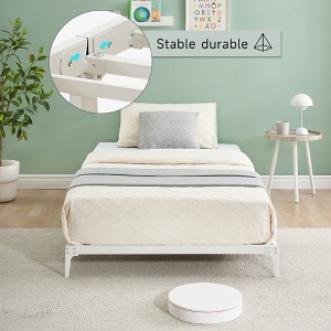 Low Bed Frame, Metal Platform Bed Frame, Heavy Duty Noise Free Bed Frame with Metal Slat Support and Strong Bearing Capacity, No Box Spring Needed - 1 of 4