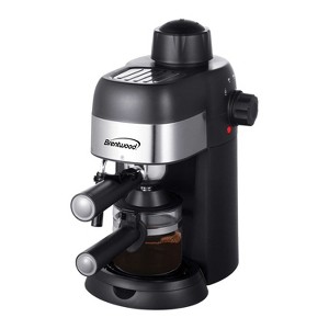 Brentwood GA-134BK 4-Cup Stainless Steel Espresso and Cappuccino Maker Machine in Black - 1 of 4