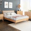 Linon Reid Queen Bed Natural - 2 of 4