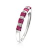 Ross-Simons 1.50 ct. t.w. Ruby Ring With Diamonds in Sterling Silver - 3 of 4