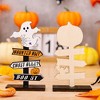 Halloween Wooden Ornament Sign Stand - Happy Halloween Table Decorations for Party, Window, Mantel & Tabletop spirit - 3 of 4