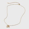 14K Gold Dipped Charm Initial Pendant Necklace - A New Day™ Gold - 3 of 4