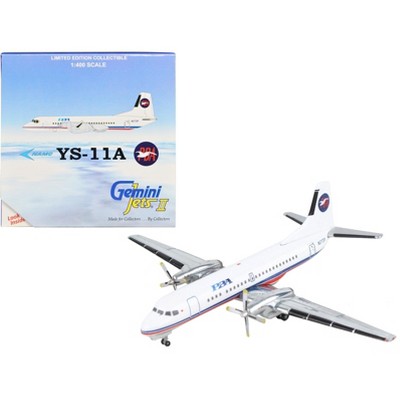 NAMC YS-11A Commercial Aircraft "Provincetown-Boston Airlines" White w/Red & Blue 1/400 Diecast Model Airplane by GeminiJets