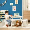 Fantasy Fields by Teamson Kids - Biscay Bricks Table & Chairs Kids Furniture - Grey - 2 of 4