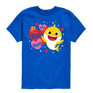 Boys' - Baby Shark - Valentine's Day Short Sleeve Graphic T-Shirt - 1 of 4