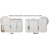 Kumasinova 71" Kitchen Pantry Cabinet with Stripes/Mi Shaped/Grid Doors,Pantry Storage Cabinet with Adjustable Shelves,Kitchen Cabinet with Drawers - 4 of 4
