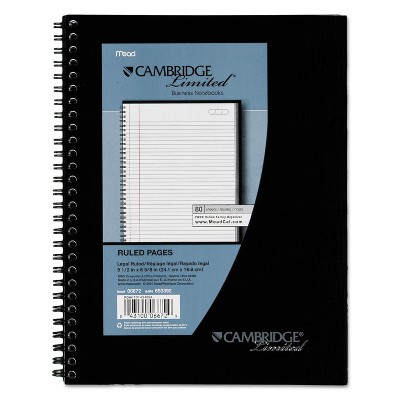 Mead Side Bound Ruled Meeting Notebook Legal Rule 9 1/2 x 6 5/8 80 Sheets 06672