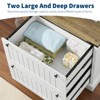 2 Drawer Farmhouse File Cabinet with Hanging File Folders for A4/Letter/Legal Size Documents ,30" Wood Lateral Filing Cabinet for Home Office - 4 of 4