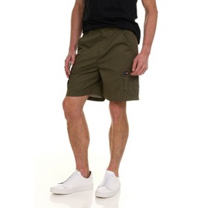Canada Weather Gear Men’s Cargo Shorts – Relaxed Fit with Utility Pockets & Elastic Waistband – Lightweight Summer Shorts - 1 of 4