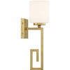 Savoy House Quatrain 1 - Light Wall Light in  True Gold - 4 of 4