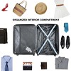 Spinner Suitcase Set with TSA Lock and Organizer Interior ABS Hardshell 3 Piece Luggage - Cuddlewood - 2 of 4