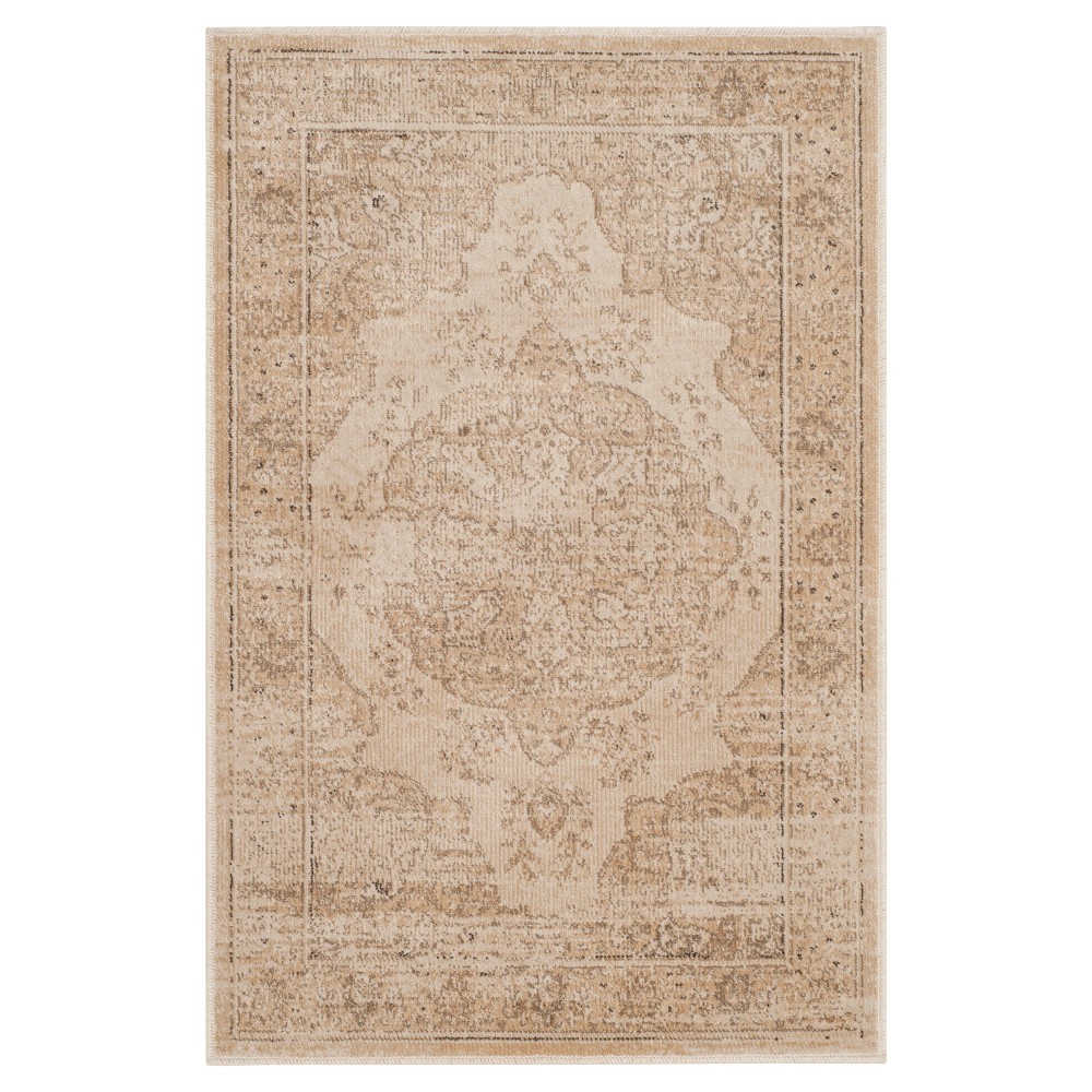 Creme Abstract Loomed Accent Rug - (2'x3') - Safavieh