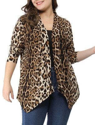 Agnes Orinda Women's Plus Size Asymmetric Open Front Fashion Cardigans