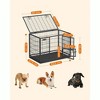 Feandrea Heavy-Duty Dog Crate, Metal Dog Kennel and Cage with Removable Tray, for Small and Medium Dogs - 4 of 4