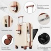Kumasinova 4Pcs Hardside Luggage Set with USB Ports,Durable ABS Spinner Suitcases with TSA Lock&Cup Holder,20"/28" Impact-Resistant Luggage - 4 of 4