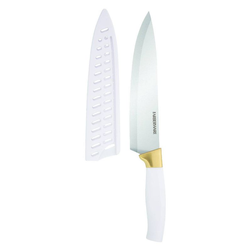 Farberware 12pc Cutlery Set White/Gold, 3 of 10