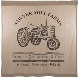 Tractor Shower Curtain 72x72 VHC Brands - 1 of 4