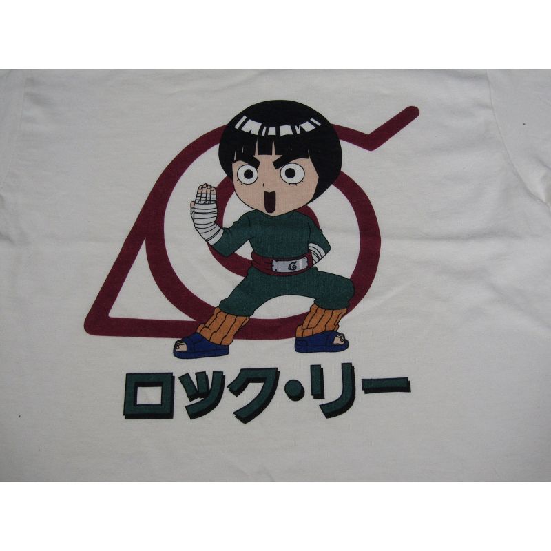 Naruto Classic Lee And Konohagakure Symbol Boy's White T-shirt, 2 of 3