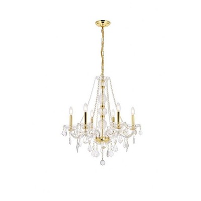 Elegant Lighting Verona 6 - Light Chandelier in  Gold