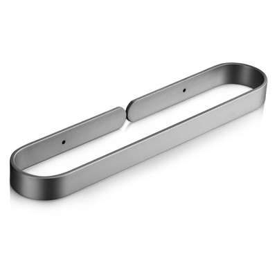 SEVOBAL Bathroom Towel Holders Sturdy Rust-Resistant Towel Ring with Enclosed Design for Bathroom and Home , Gray, 3.39"*1.34"*15.94"