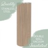 Elanze Designs Dad Plaid Natural Woodgrain 20 ounce Stainless Steel Travel Tumbler - 3 of 4