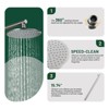 Cobbe Brushed Nickel Single Handle Wall Mount Shower Faucet Set with 9-Inch Showerhead 5-Settings Hand Shower 15.74-Inch Shower Arm and Valve - 4 of 4
