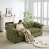 TIRAMISUBEST Chenille Modern Deep Seat Loveseat Sofa, Upholstered Fluffy 3-Seat Couch - 3 of 4