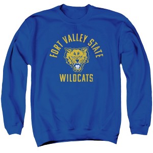 Fort Valley State University Official Wildcats Logo Adult Crewneck Sweatshirt - 1 of 4