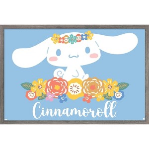 Trends International Hello Kitty and Friends: 24 Flowers - Cinnamoroll Framed Wall Poster Prints - 1 of 4