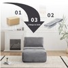 Sapphtopaz Modern Couches for Living Room with Memory Foam Upholstered Sectional Sofa with Corduroy Fabric Deep Loveseat for Living Room - 4 of 4