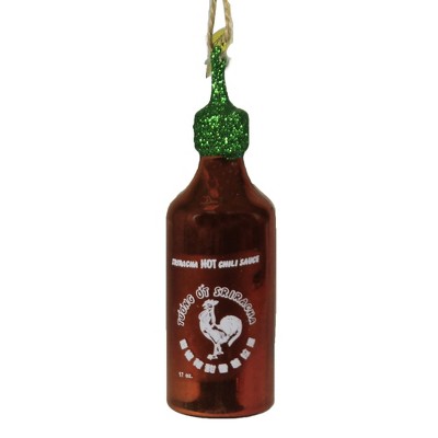 Holiday Ornament 4.75" Sriracha Chili Sauce Bottle Tomato Ketchup Hot Sauce  -  Tree Ornaments