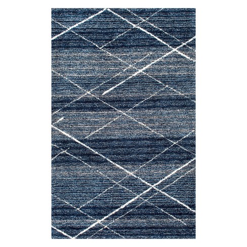 Solid Tufted Area Rug Blue Nuloom Target