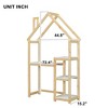 Runesay Modern House-shaped Wooden writing Desk, Kids study Table, Bookshelf,Toy Storage - 2 of 4