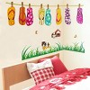 Slickblue Slipper Party Vinyl Wall Decals – Cute 13x23.5 Inch Stickers for Living Room, Bedroom, & Home Decor - 3 of 3