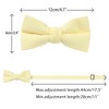 INSPIRE CHIC Men's Solid Color Pre-Tied Thick Tie Set - 3 of 4