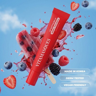Vitamasques Lip Butter Balm Plump & Repair - Berry Popsicle - 0.33 fl oz